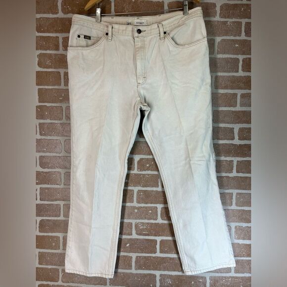 Men's Lee Regular Fit Jeans Size 34 x 30 Beige - Picture 1 of 11